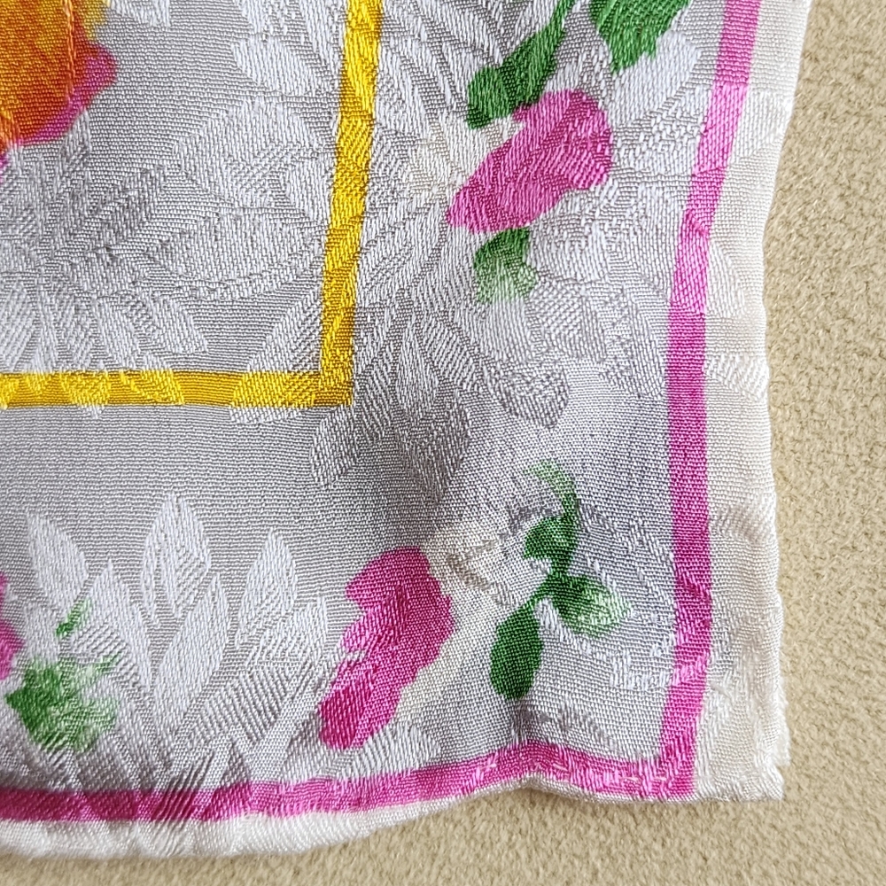 Albert Nipon Rectangular Silk Scarf Vintage - image 6